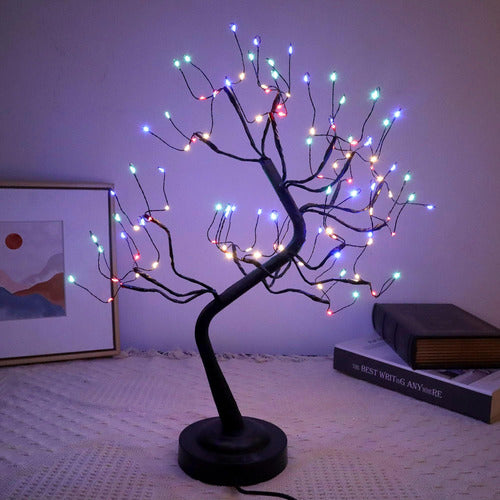 Jointwin Luz Árbol Bonsái Negra 108l Luces Hadas Lámpara Led 1