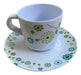 MP Set X6 Tazas De Te Con Plato Melamina Flowers 0