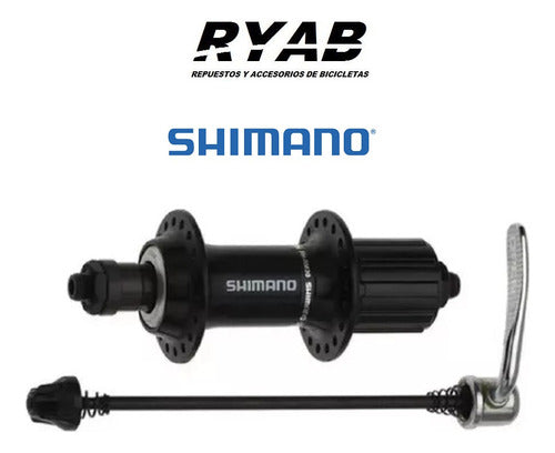 Maza Shimano FH-RM30 36 Radios Cassete Para 7 Vel. 1