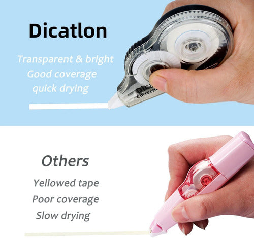 Dicatlon 10 Correction Tapes White 5mm X 8m 3