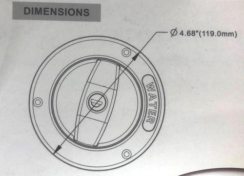 Tapón De Agua Con Llave  Casa Rodante O Motorhome 1