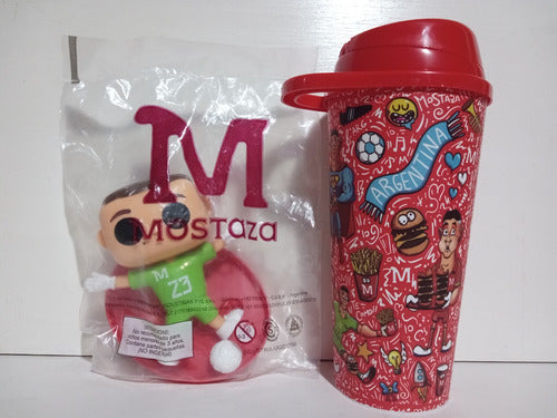 Muñeco Y Vaso De Dibu Martinez Coleccion Mostaza 1