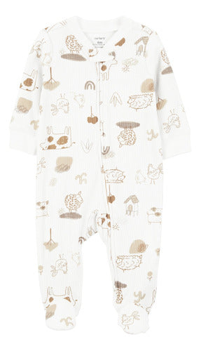 Carter's Cotton One-Piece Pajama with Animal Design 0