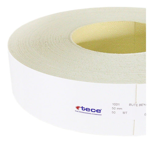 Tece Filo Tapacanto Melaminico Blanco 50 Mm X 10 Mts Preencolado 1