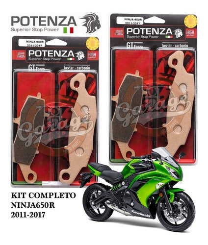 Kit Pastillas Freno Delantero Kawasaki Ninja 650 0