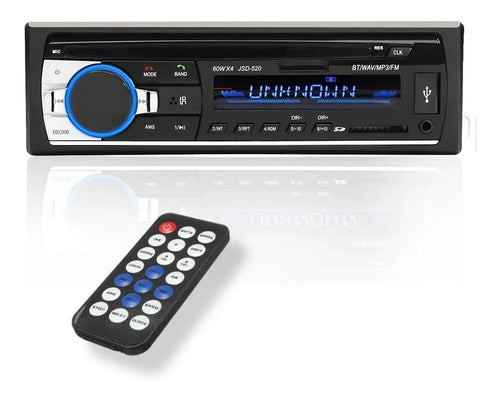 Car Stereo with Bluetooth USB MP3 FM JSD-520 Model 0