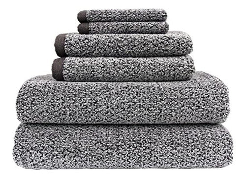 Everplush Diamond Jacquard Bath Towel Set, 6 Pieces 0