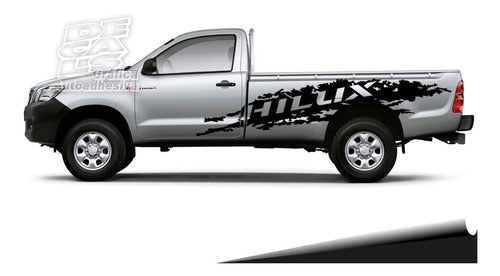 Toyota Hilux Lateral Decal Set for Single Cab Paint Job 1
