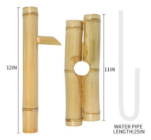 Foci Cozi Bamboo Water Fountain Without Pump, Water Fountain 1