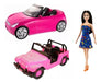 Original Barbie Doll + Auto & Jeep Combo by Lelab - Miniplay Brand 14