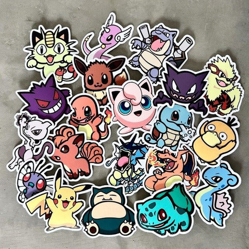 La Calcomeria Calcos Stickers Vinilo Termo - Pokemon 1