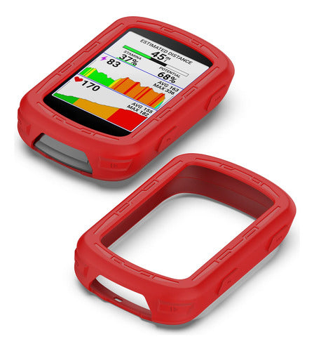 Funda De Silicona Para Gps Garmin Edge 540/840 (roja) 4