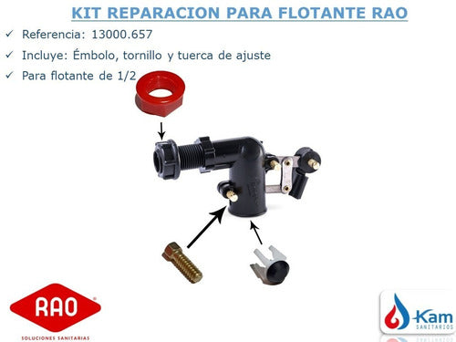 Kit De Reparación Para Flotante De 1/2 Rao 2