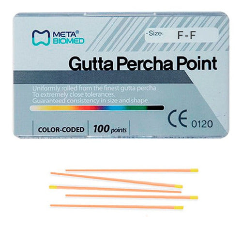 Meta Lateral Condensation Gutta Percha Cones FF x 100 Units 0