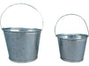 Zinc Plant Pot Holder Bucket with Handle 6x6 0