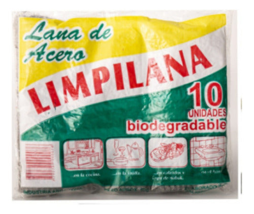 Limpilana Steel Wool X 10 Units (7044) 0