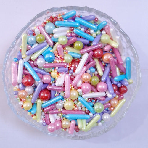 Tutu´s Cakes Mix Perlas Rods Multicolor Comestible Sprinkles 50gr 1