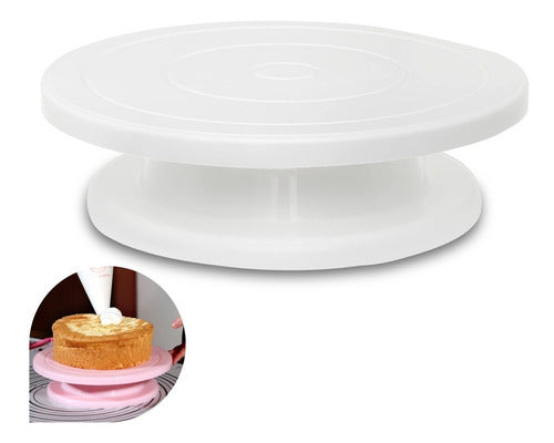 Consaco Rotating Cake Plate Base 26 Cm Plastic Pastry 0