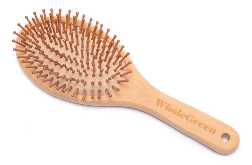 Whole Green Bamboo Hair Brush 1