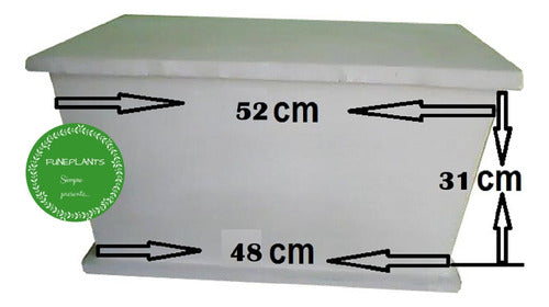 Funeplants Urna De Cemento Pintada 1 Cuerpo - Artículos Funerarios 1