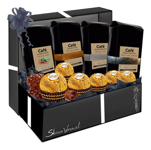 Sharo Wernal Día Del Padre Degustación Café Gourmet Bombones Caja Regalos 0