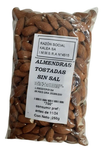 Almendras Tostadas Sin Sal 250g Lleve 3 Pague 2 0