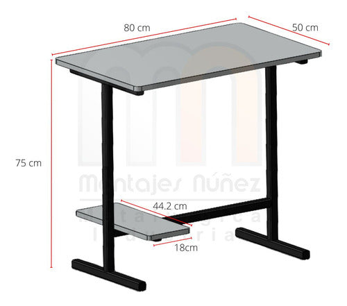 Metalúrgica Montajes Núñez SAS Student PC Desk 3
