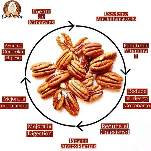 La Dorita Nueces Pecan Peladas Partidas - Nueva Cosecha - 3 Kg Envasadas 2