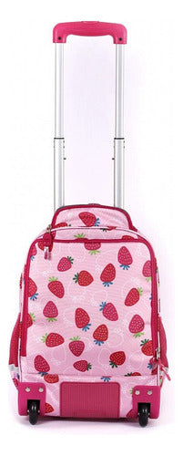 Elf School Backpack with Trolley - Strawberries 1 Division I6439A PG 1