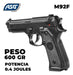 Metallic ASG M92 Spring Airsoft Pistol 6mm 1