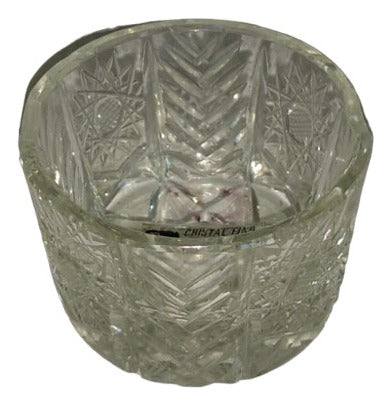 San Carlos Standard Crystal Ashtray with Hand-Carved Details C1 2