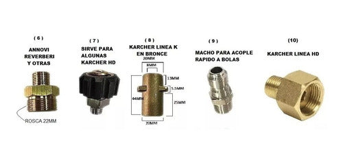 DetailingBahia Foam Lance Profesional Pico Lanza Espuma 360 + 1 Acople 2