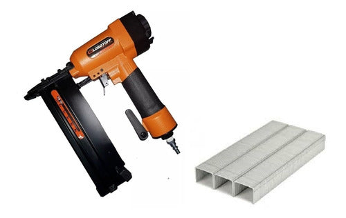 Lüsqtoff Pneumatic Stapler/Nailer 2 in 1 with Staples 0