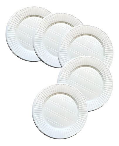 Disposable Plates Large 22cm. White Pack of 50 1
