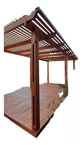 LA CASA DEL POSTIGON Hard Wood Pergolas for Outdoors 0