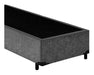 Base Cama Box Solteiro Suede Cinza - 78x188x39 3