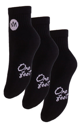 One Feet Maxi Sports Cotton Crew Socks with Towel Cuff Bundle of 12 Pairs 5