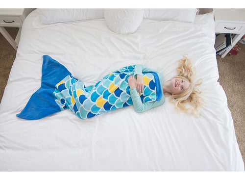 Fin Fun Mermaid Tail Blanket for Kids Cuddle Tails, Adult 3