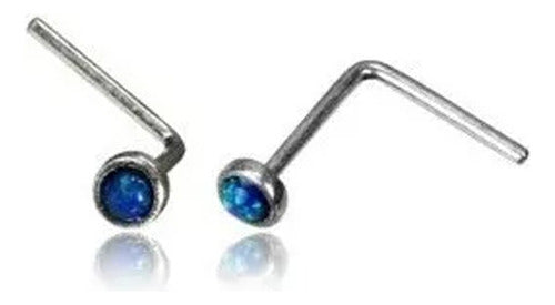 Cis Jewelry Piercing Nariz Con Opalos 0