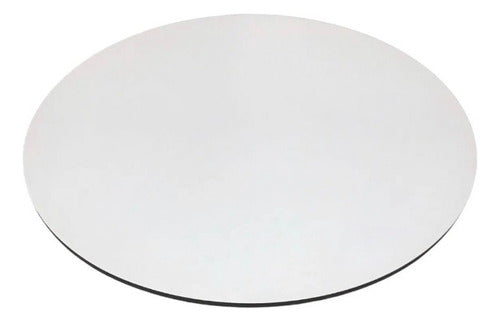 Set of 15 White 25cm Round Melamine Cake Bases 3mm 0