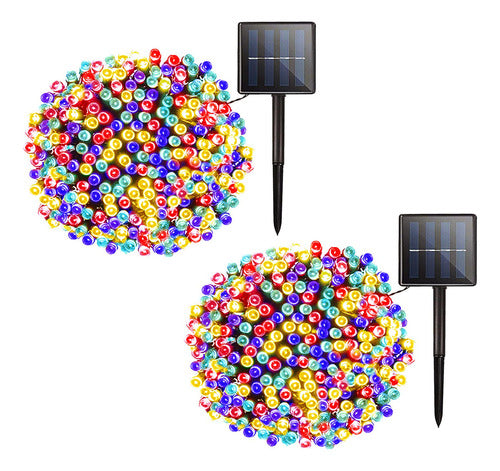 KerKoor Solar Christmas Lights Strip for Outdoors, 2 Units 0