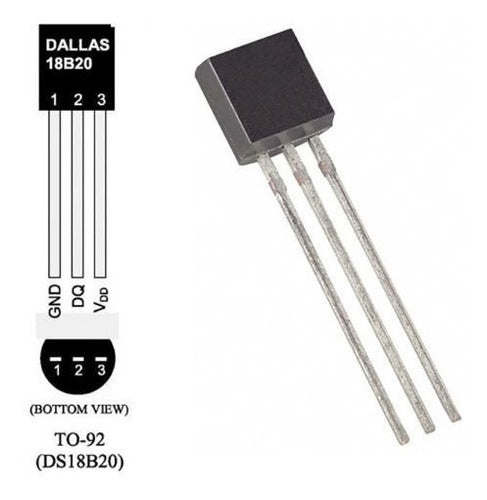 Digital Temperature Sensor DS18B20 TO-92 Arduino 1