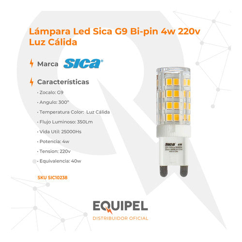 Sica LED G9 Bi-pin 4W 220V Warm / Cool Light 1