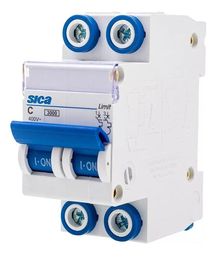 Sica Thermal Bipolar Circuit Breaker 10A to 32A 3KA 1