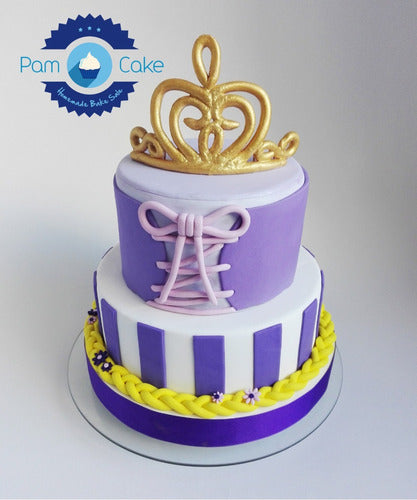 PamCakehouse Tangled Birthday Cake 0