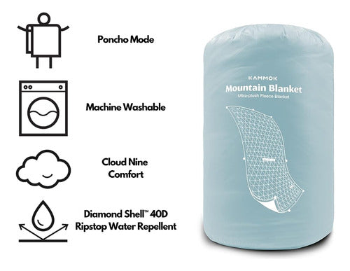 Kammok Mountain Blanket - Vellón Ultra Lujoso, Resistente Al 1