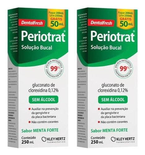 Kit 2 Periotrat Menta Forte Sem Alcool = Periogard 0