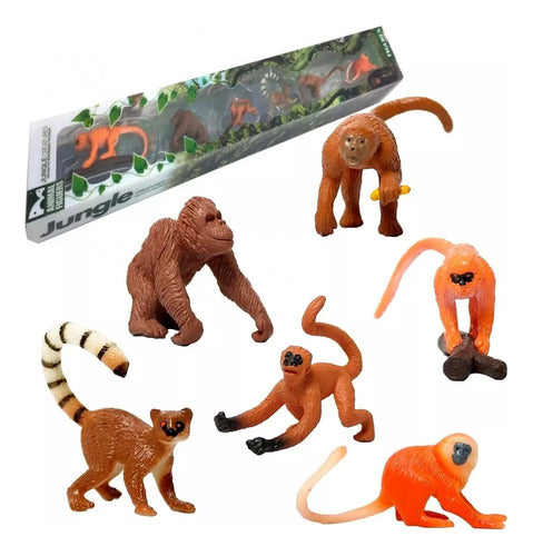 Explorer Fan Jungle Monkey Mini Doll Set X 6 0