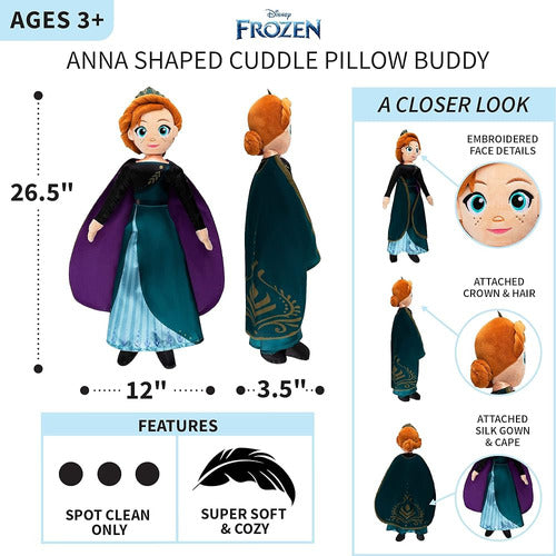 Disney Frozen Anna Kids Bedding Super Soft Plush Cuddle Pill 3