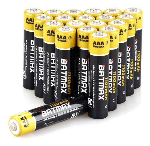 Duramax 40 Rechargeable AAA Batteries - 1100 mAh - Box with 10 Holders 0